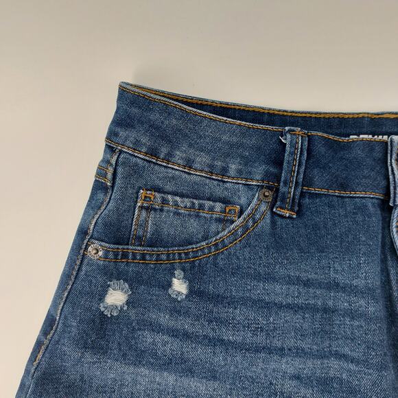 New York Rewash Blue Cut off Shots Denim Jean Sz 5/27 Daisy - Picture 2 of 16
